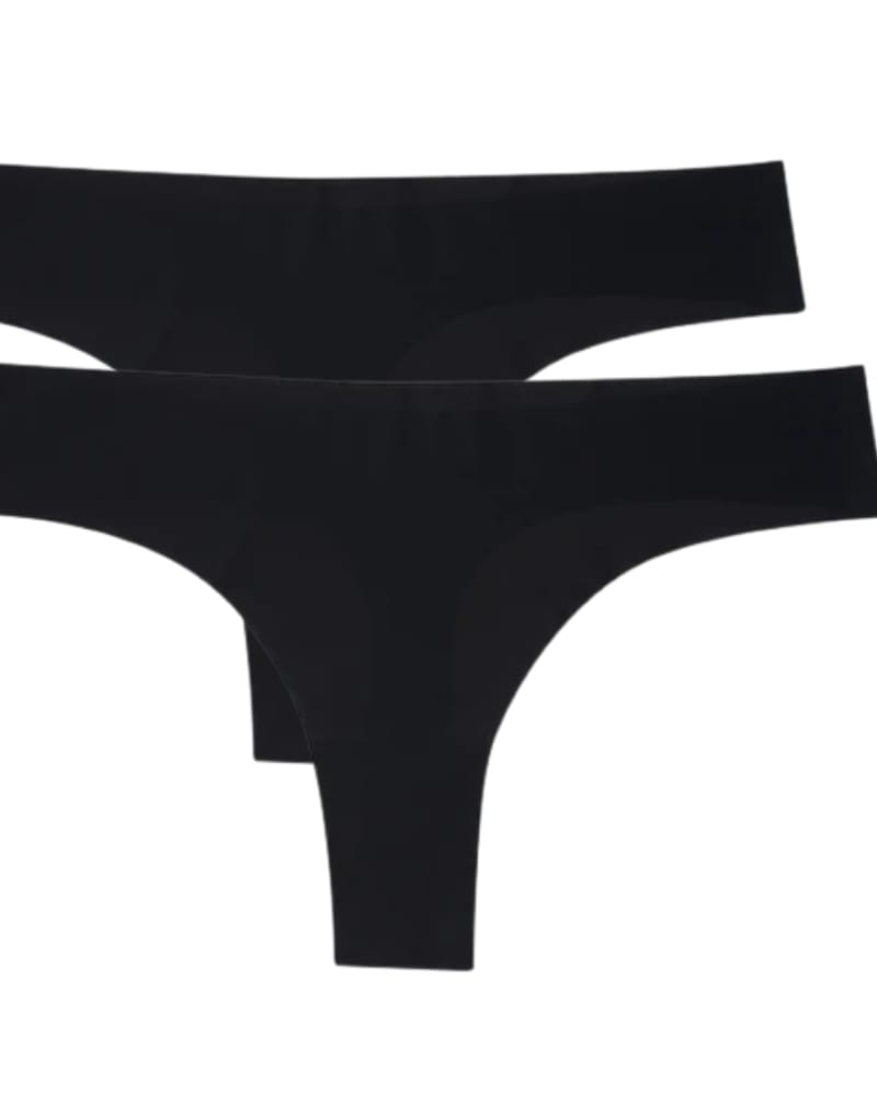 Front of a size Large VIP Thong 2-Pack Bundle in Tap Shoe Black by Uwila Warrior. | dia_product_style_image_id:242636